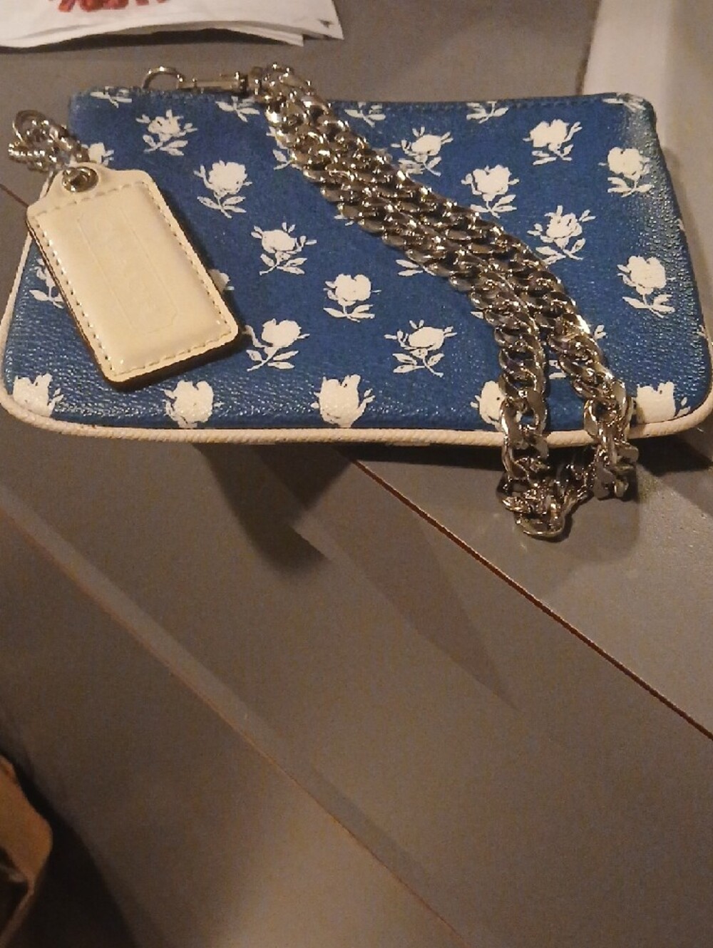 Coach Badlands Floral Wristlet in Blue Multi F 53152 - Picture 2 of 8
